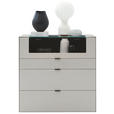 HIGHBOARD Hellgrau  121,9/121,5/45,2 cm  - Hellgrau/Schwarz, Design, Glas/Keramik (121,9/121,5/45,2cm) - Dieter Knoll