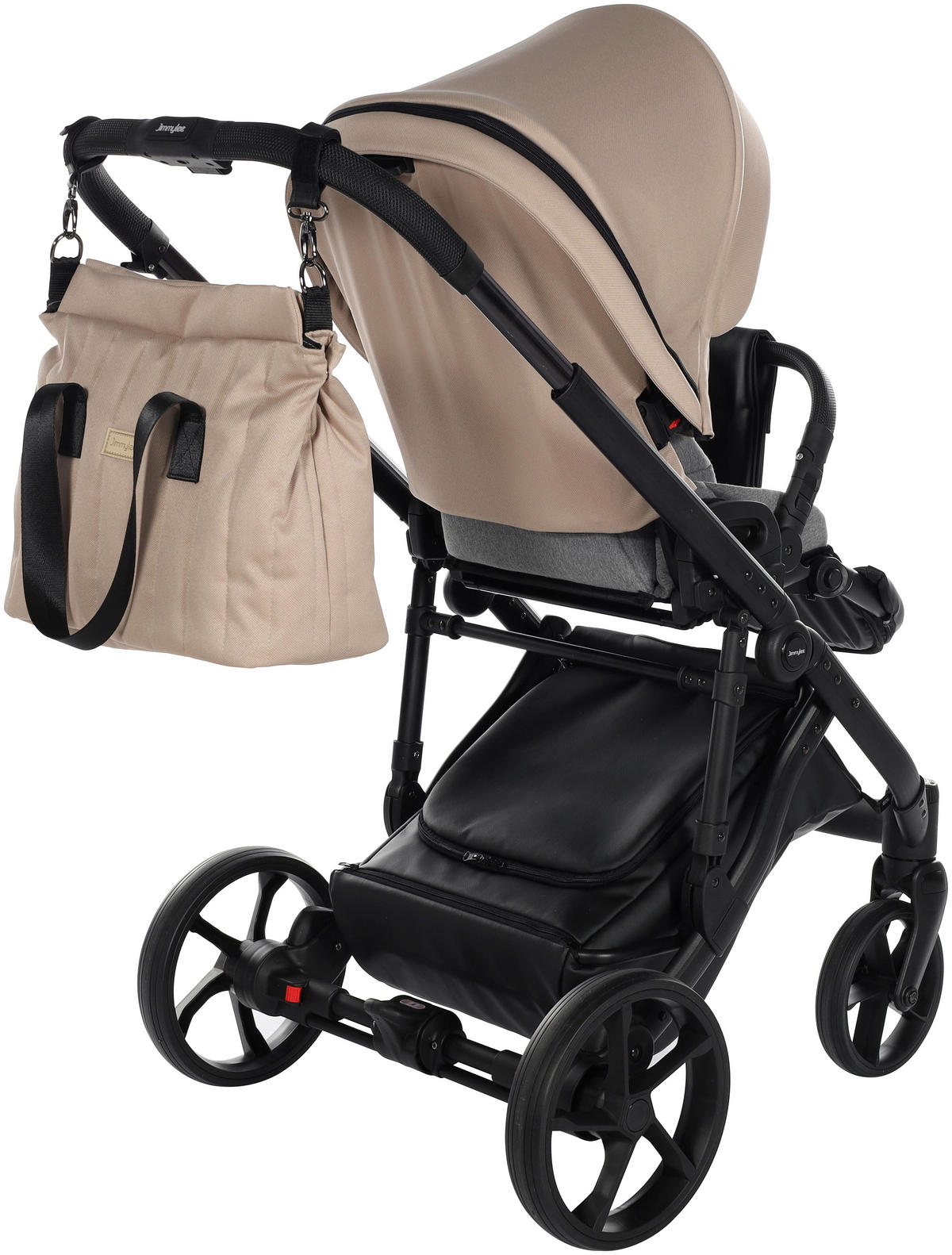 BARNVAGNSSET Easy Compact  - beige/svart, Basics, metall/textil (108/61/96cm) - Jimmylee