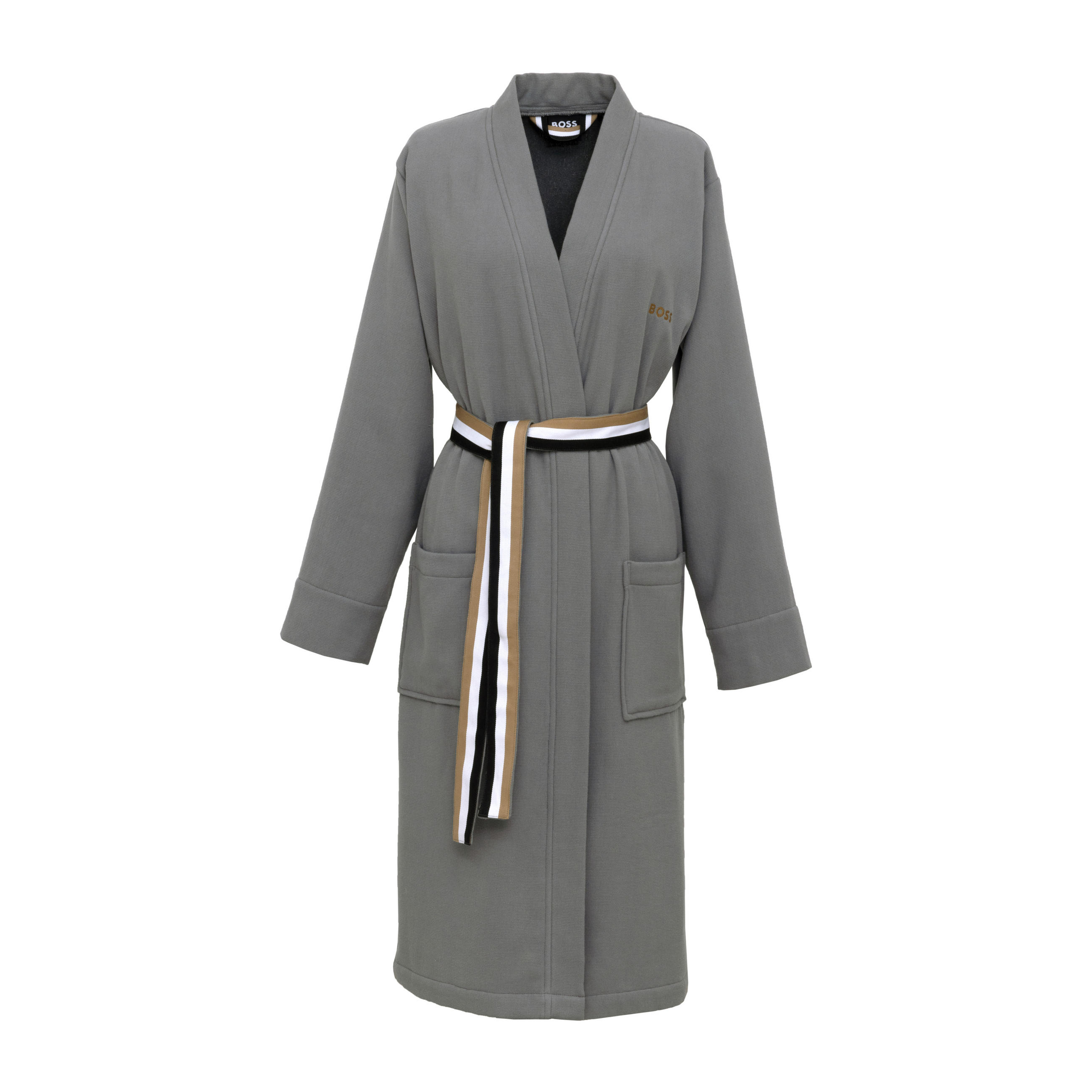 BADEMANTEL BLINEA S Unisex  - Grau, Design, Textil (Snull) - Hugo Boss