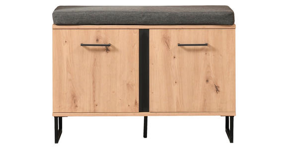 GARDEROBE 4-teilig  in 180/194,5/35 cm  - Schwarz/Eiche Artisan, Basics, Holzwerkstoff (180/194,5/35cm) - Carryhome