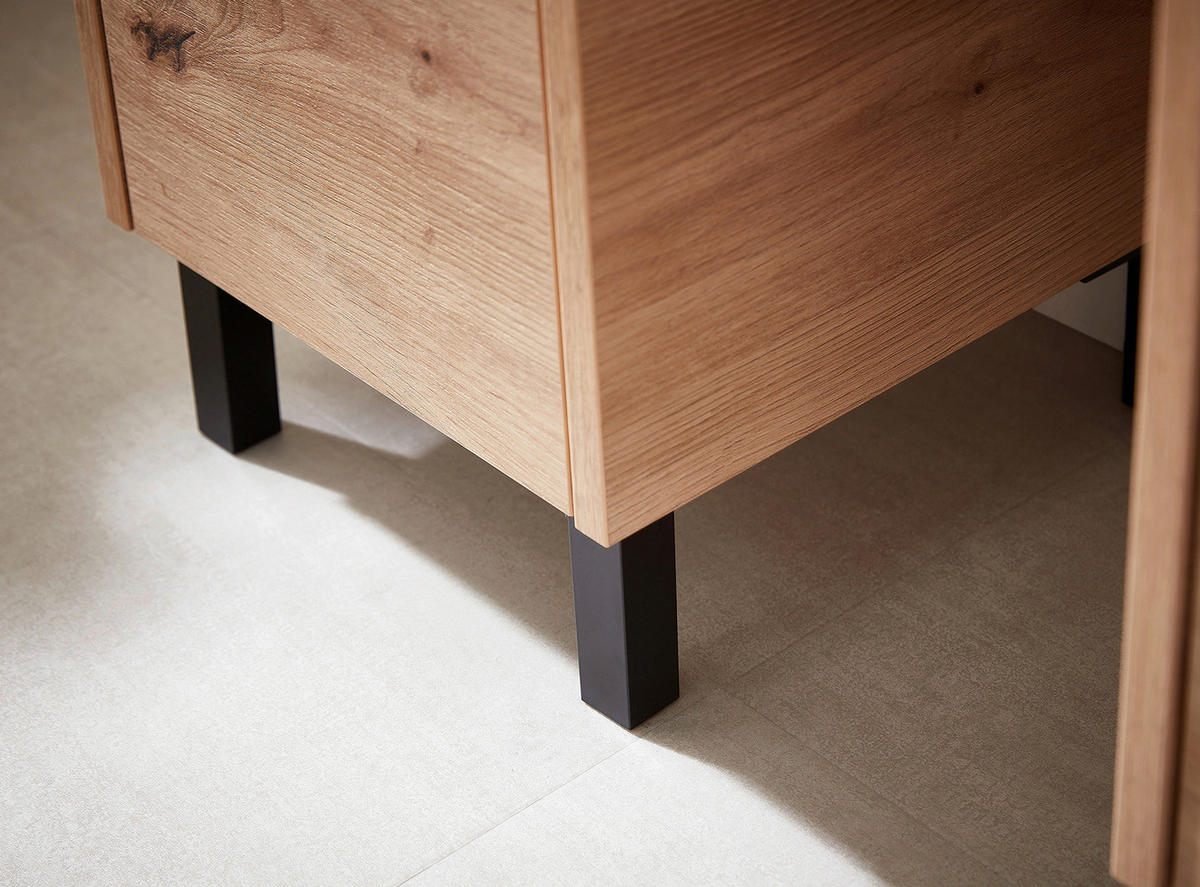 FUSSSET  10 cm  - Schwarz, Modern, Kunststoff (10cm) - Xora