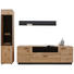 WOHNWAND in Anthrazit, Eichefarben, Bronzefarben - Eichefarben/Anthrazit, Natur, Glas/Holz (269/205/49cm) - Valnatura WOHNWAND in Anthrazit, Eichefarben, Bronzefarben - Eichefarben/Anthrazit, Natur, Glas/Holz (269/205/49cm) - Valnatura