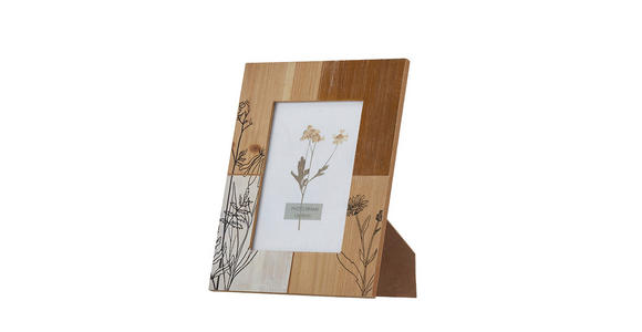 FOTORAHMEN 20,5/25,5 cm - Schwarz/Braun, Natur, Glas/Holz (20,5/25,5cm) - Ambia Home