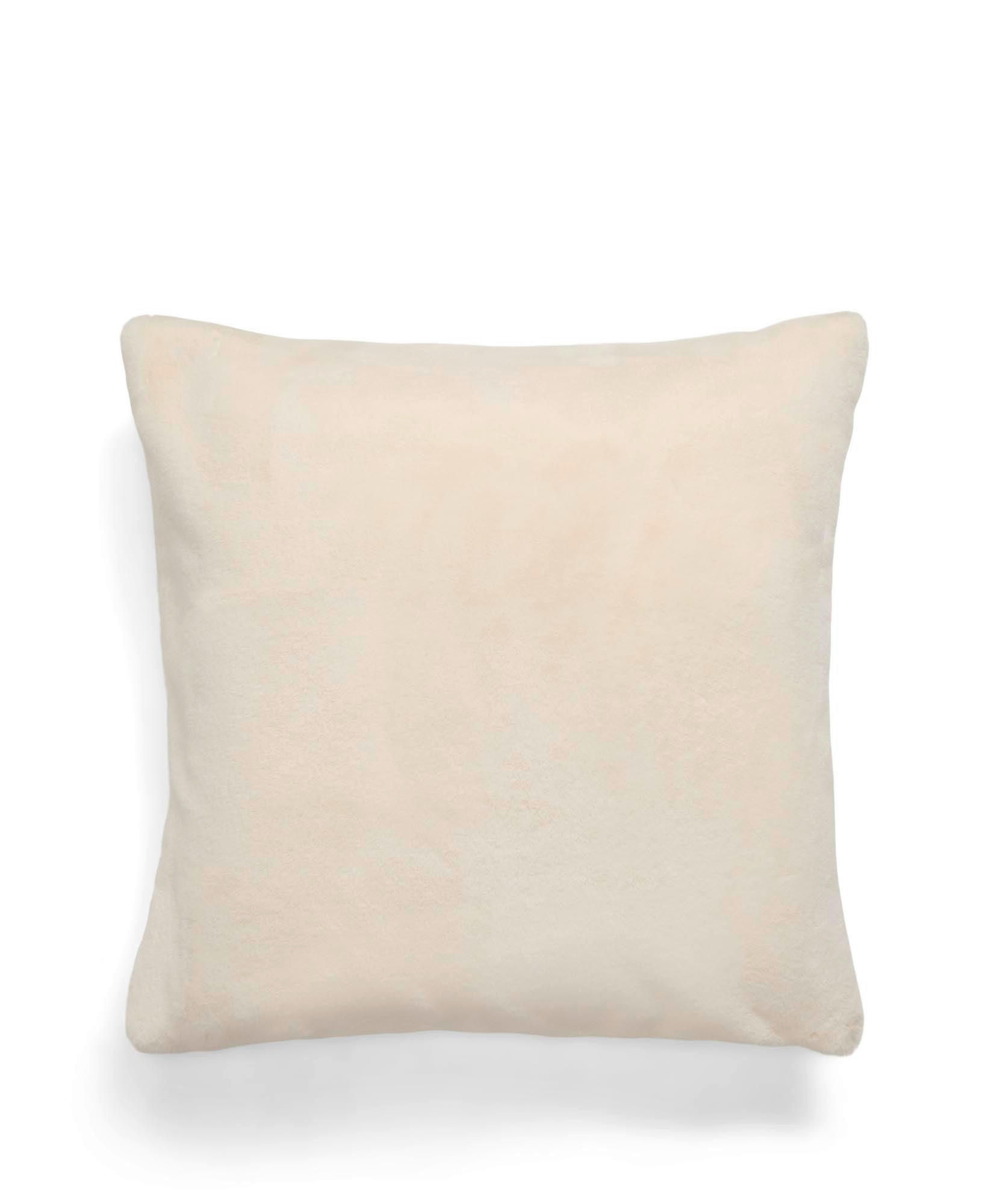 FELLKISSEN Furry 50/50 cm  - Sandfarben/Creme, Basics, Fell/Textil (50/50cm) - Essenza