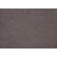 BIGSOFA Flachgewebe Dunkelbraun  - Dunkelbraun, Basics, Textil/Metall (266/70/102cm) - Cantus
