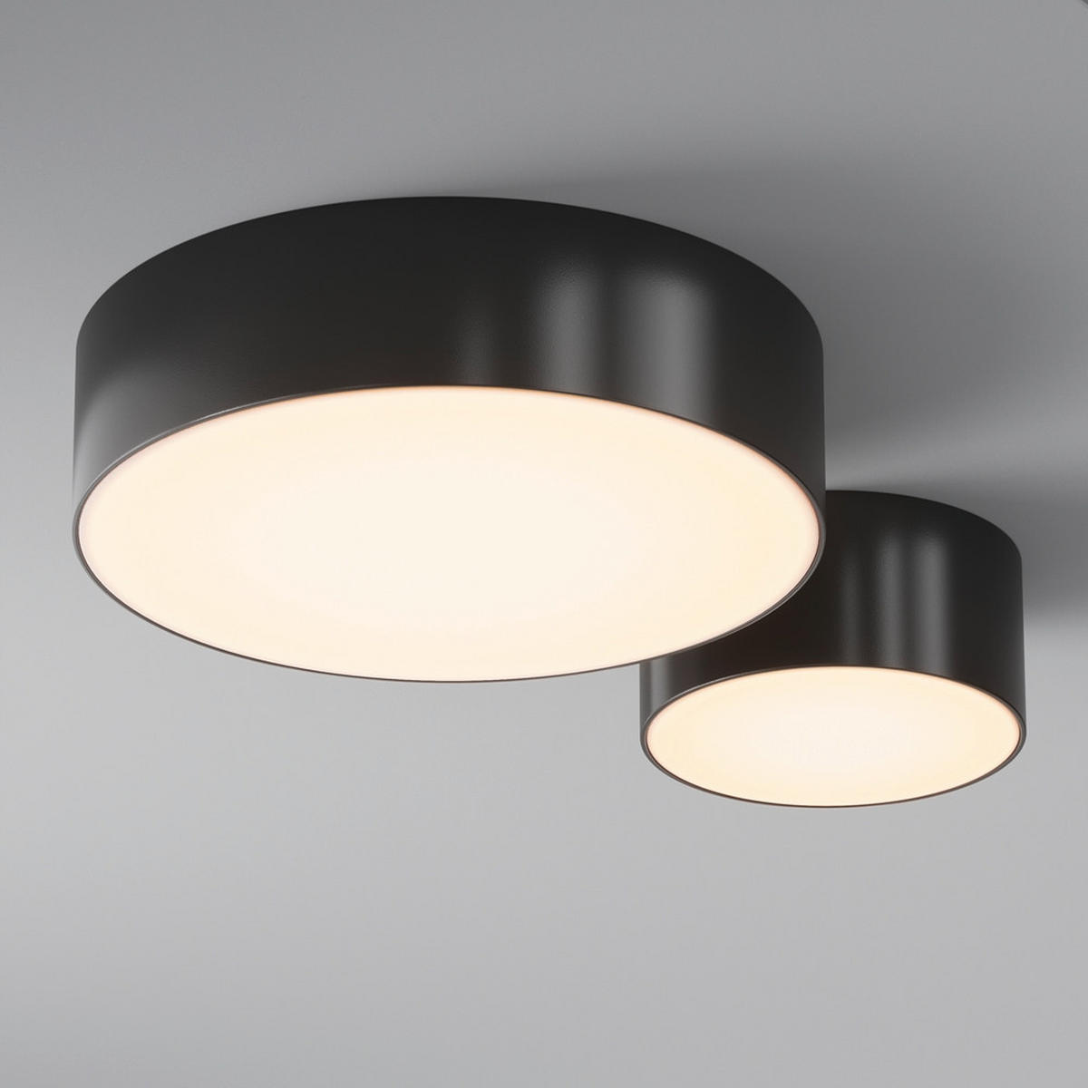 AUßENDECKENLEUCHTE - Schwarz, MODERN, Metall (12/5,8cm) - MAYTONI