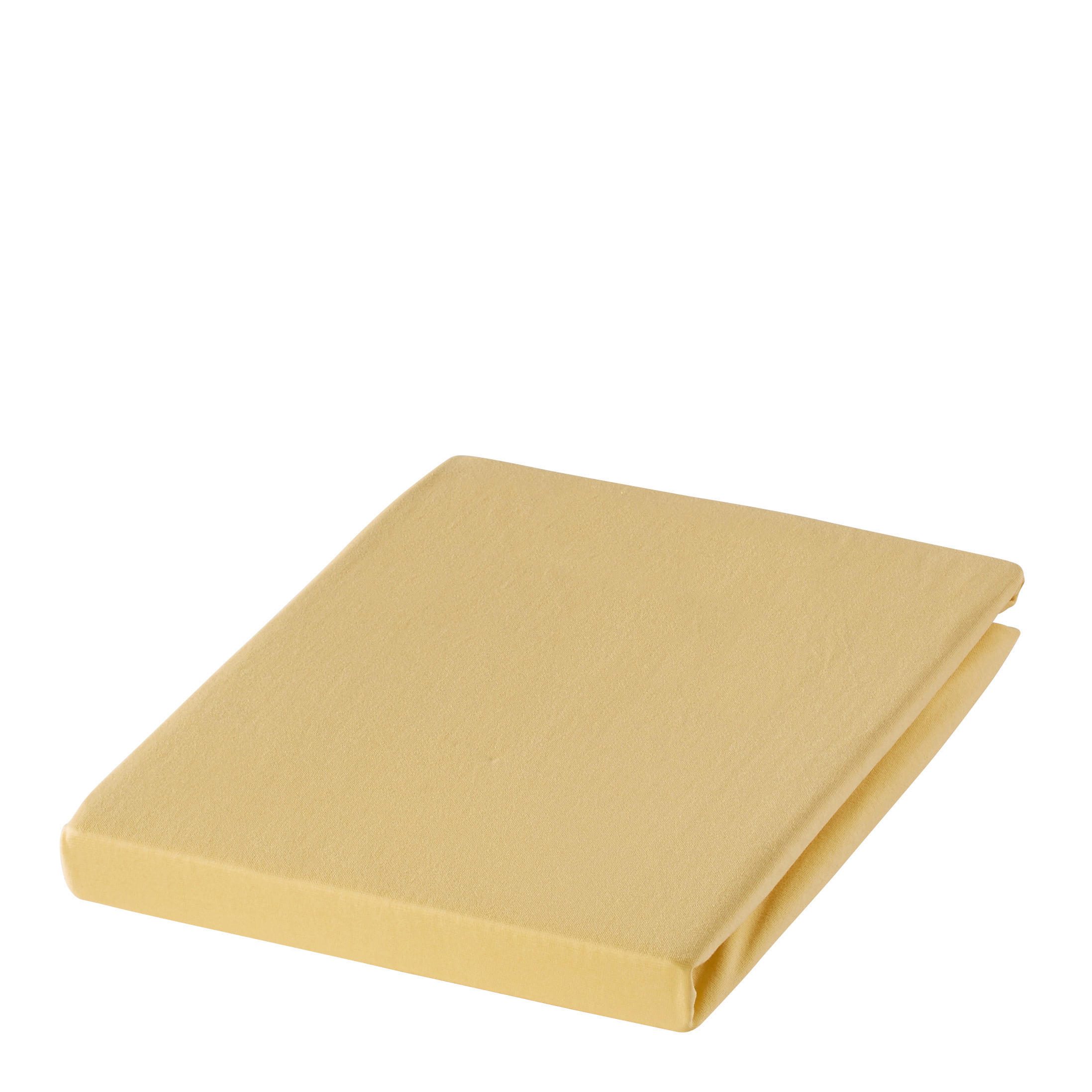 SPANNBETTTUCH Zwirn-Jersey  - Gelb, Basics, Textil (100/200cm) - Estella