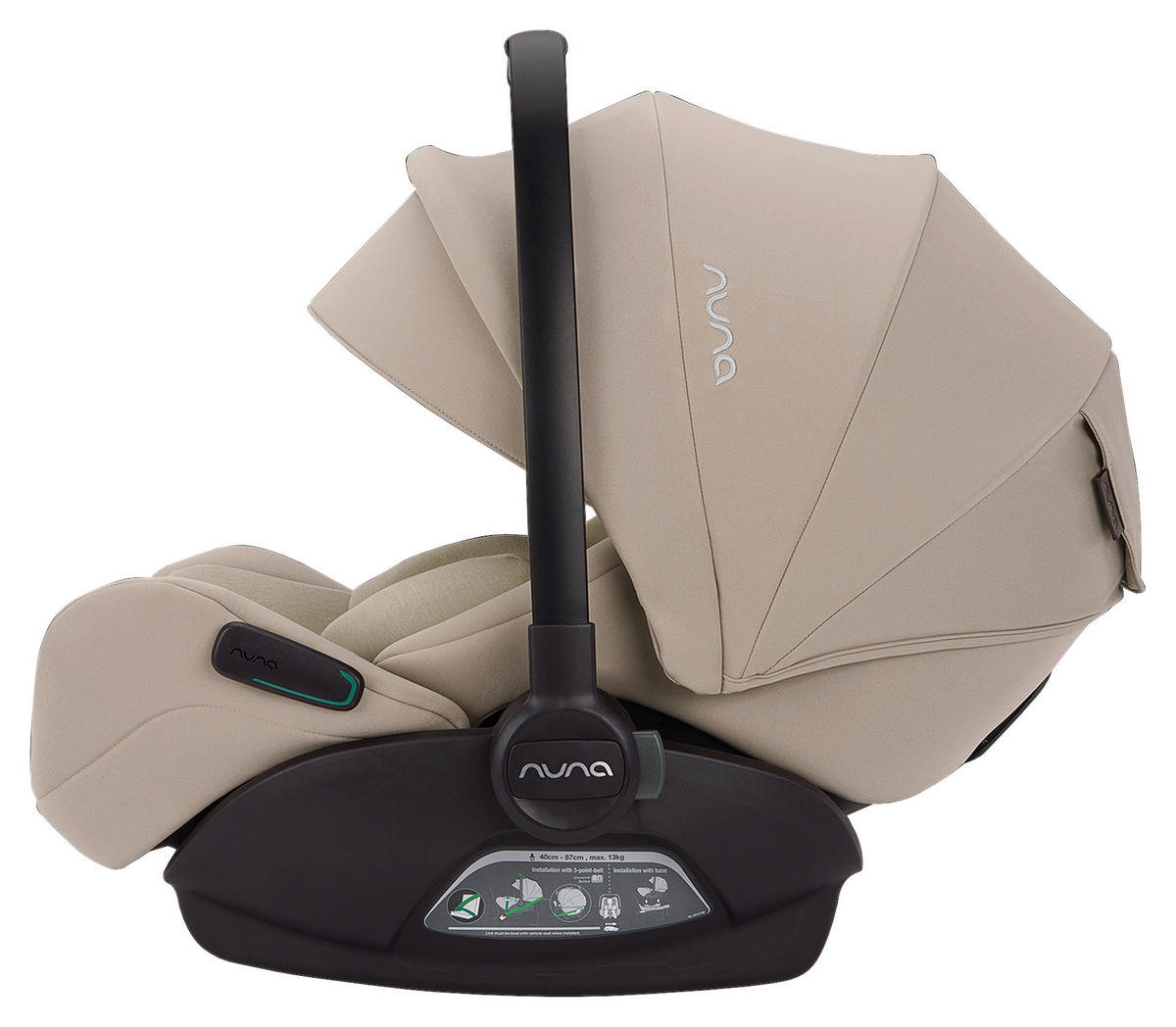 BABYSCHALE Arra flex   - Beigebraun, Basics, Kunststoff/Textil (70/43/58cm) - Nuna