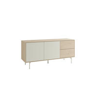 SIDEBOARD LABOE 149/67/41 cm 2 Schublade(n)  - Eiche Bianco/Seidengrau, MODERN, Holzwerkstoff (149/67/41cm) - Schöner Wohnen