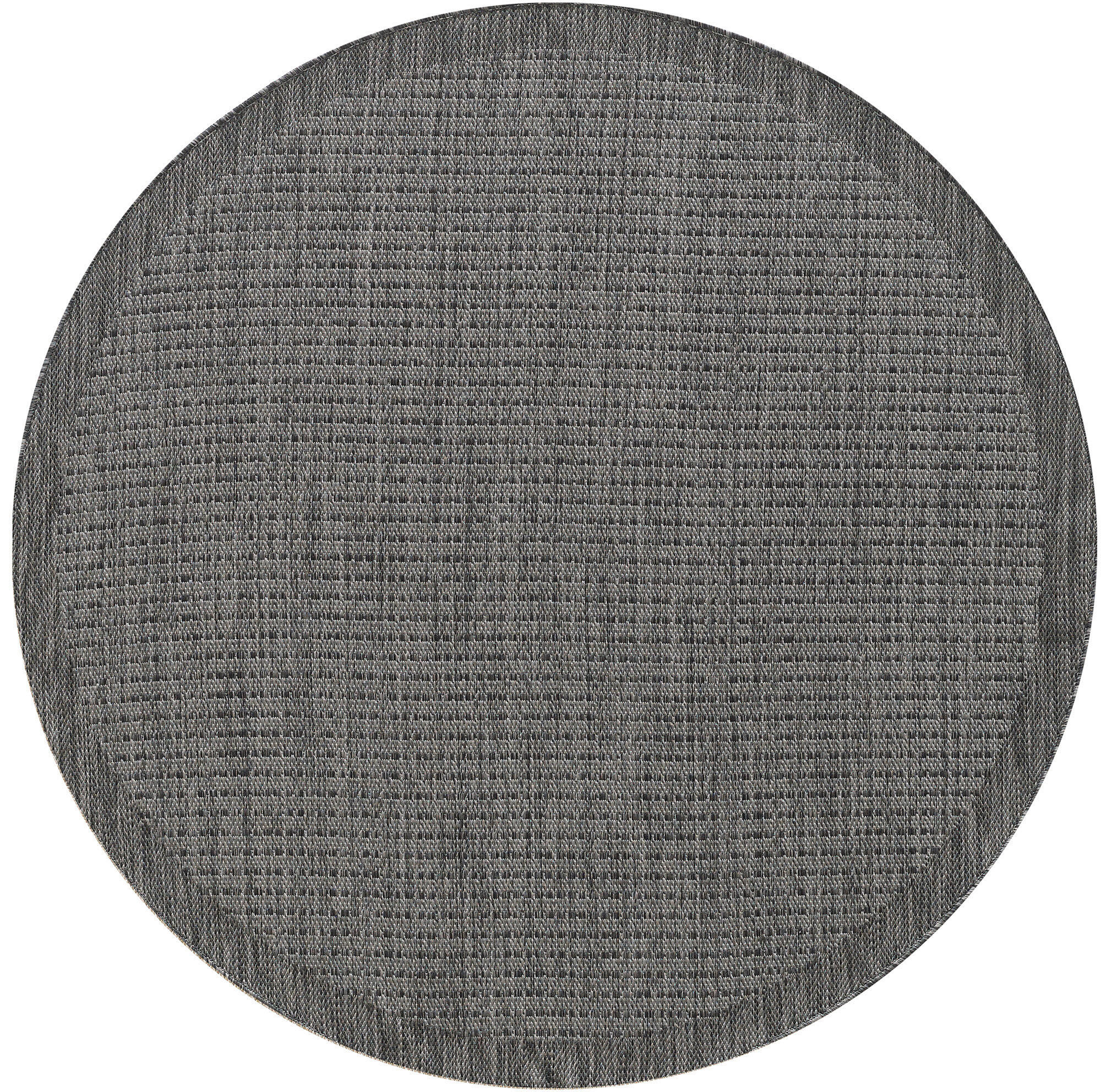 OUTDOORTEPPICH für Terrasse und Balkon 120 cm GIZA Schwarz  - Schwarz, Basics, Textil (120cm) - Ayyildiz 