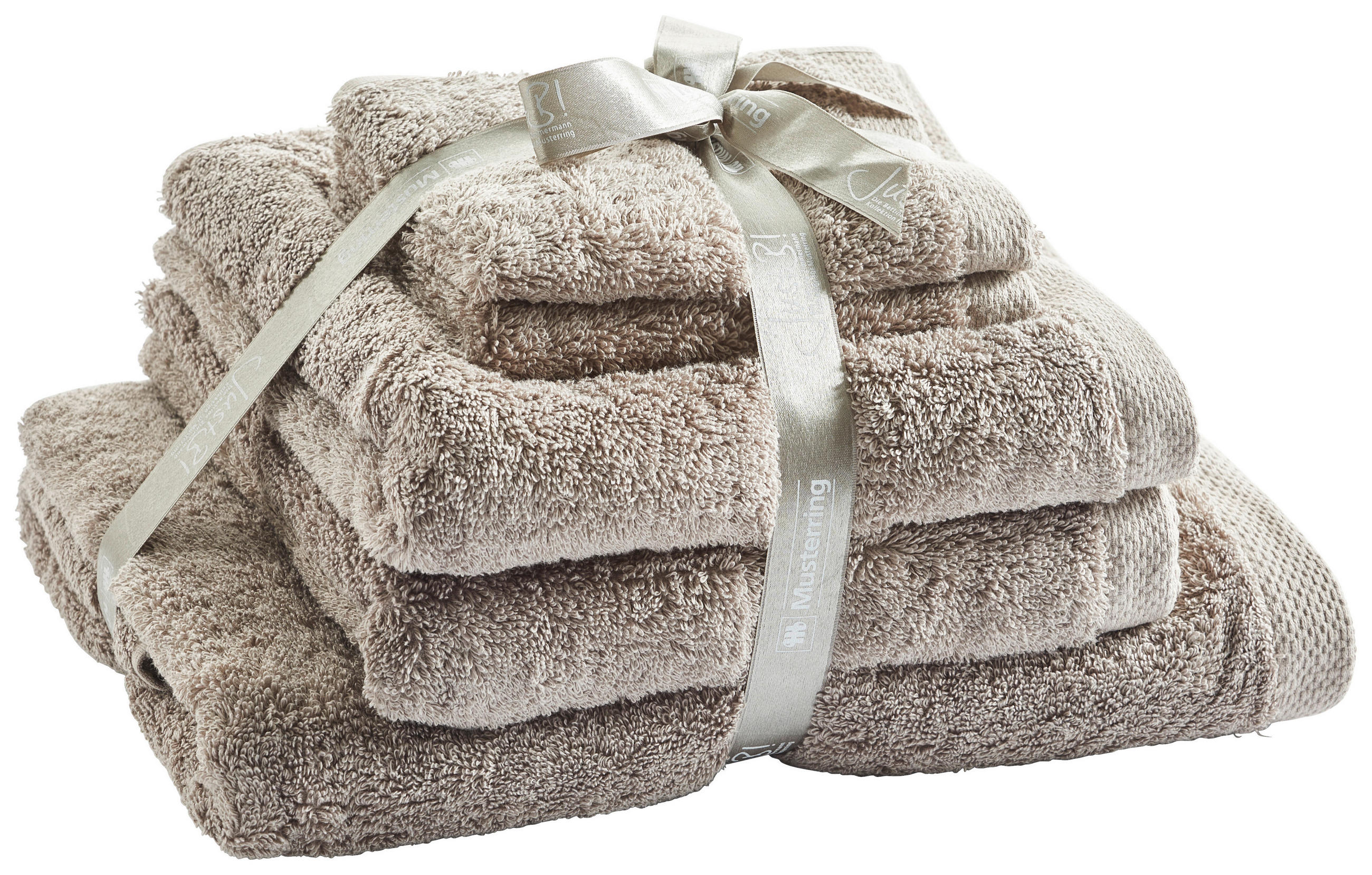 FROTTIERSET JustB! MRJ-Pure Grau 5-teilig  - Grau, Basics, Textil - Musterring