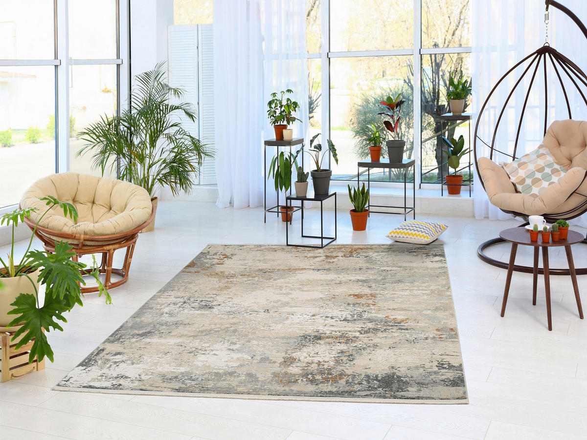WEBTEPPICH 240/300 cm Le Mans Grau, Beige  - Beige/Grau, Design, Textil (240/300cm) - Dieter Knoll