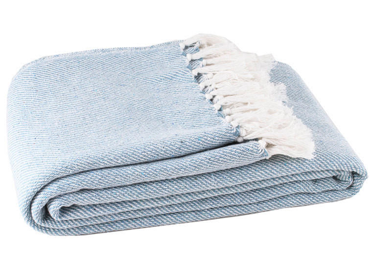 ÁGYTAKARÓ 200/220 cm  - világoskék, Basics, textil (200/220cm)
