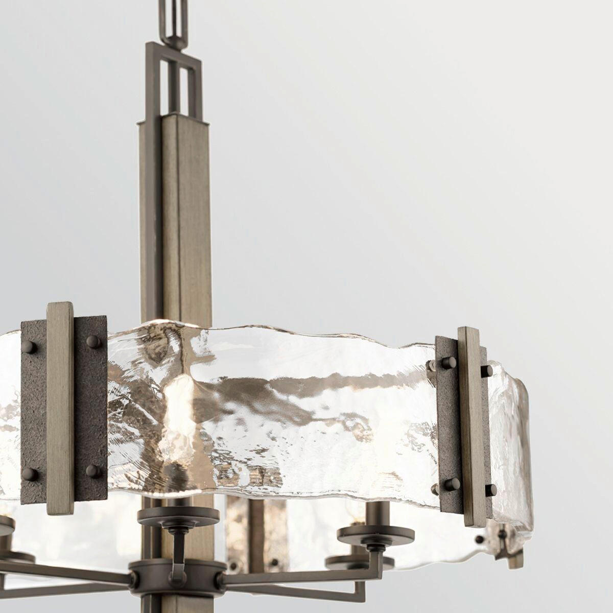 KRONLEUCHTER Kichler 66/71,1/76 cm  - Bronzefarben, Design, Glas/Metall (66/71,1/76cm) - Elstead Lighting