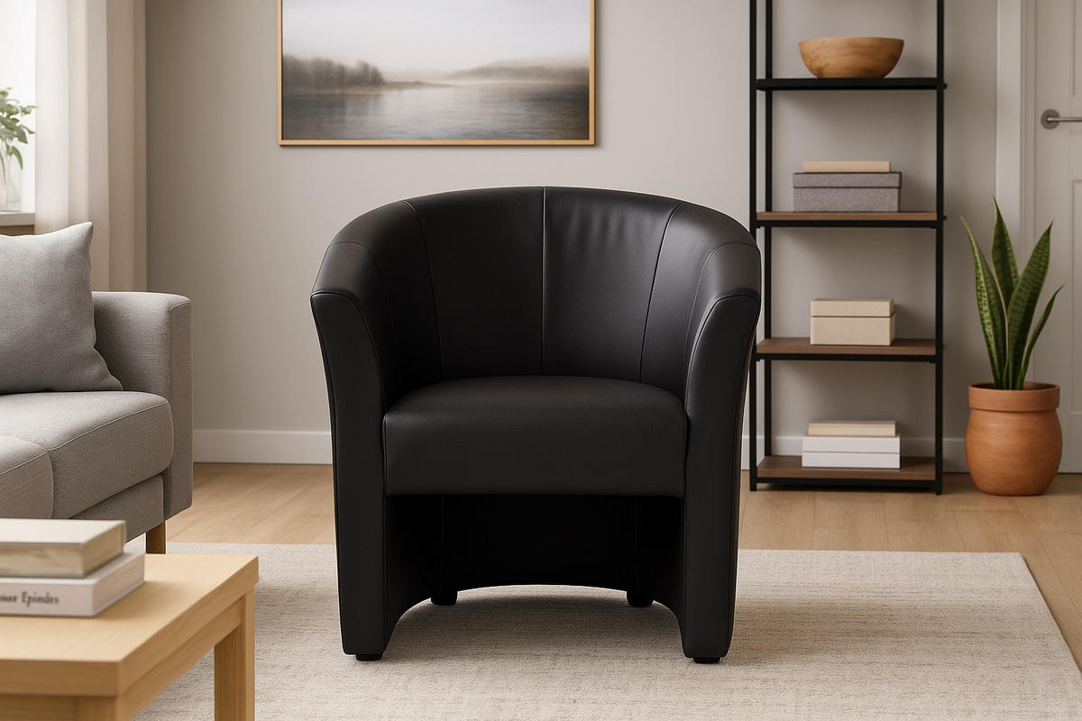 FOTEL - fekete, Design, textil (74cm) - Carryhome