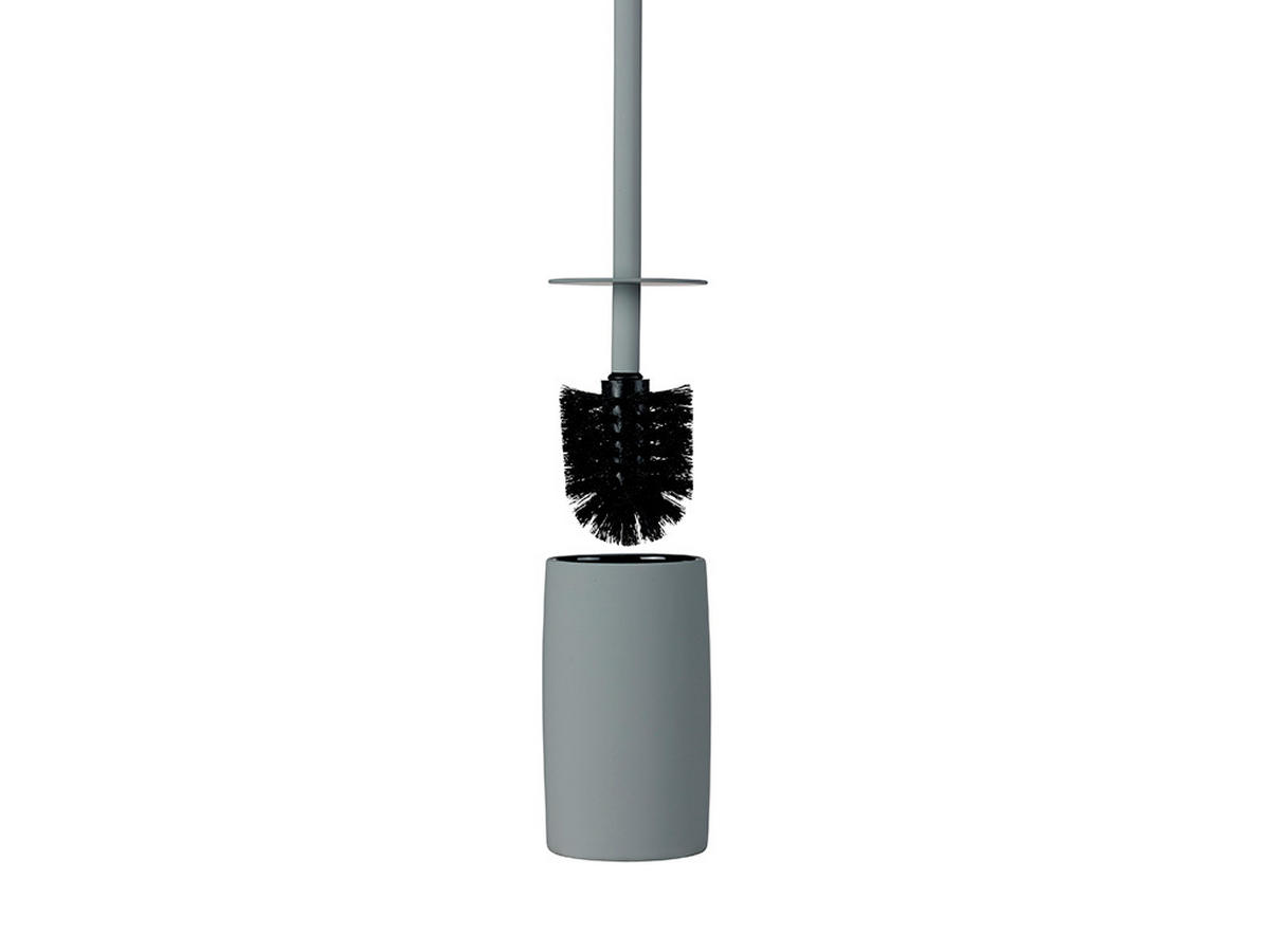 WC-BÜRSTE in Keramik  Kunststoff   - Grau, Trend, Keramik/Kunststoff (10/23cm)