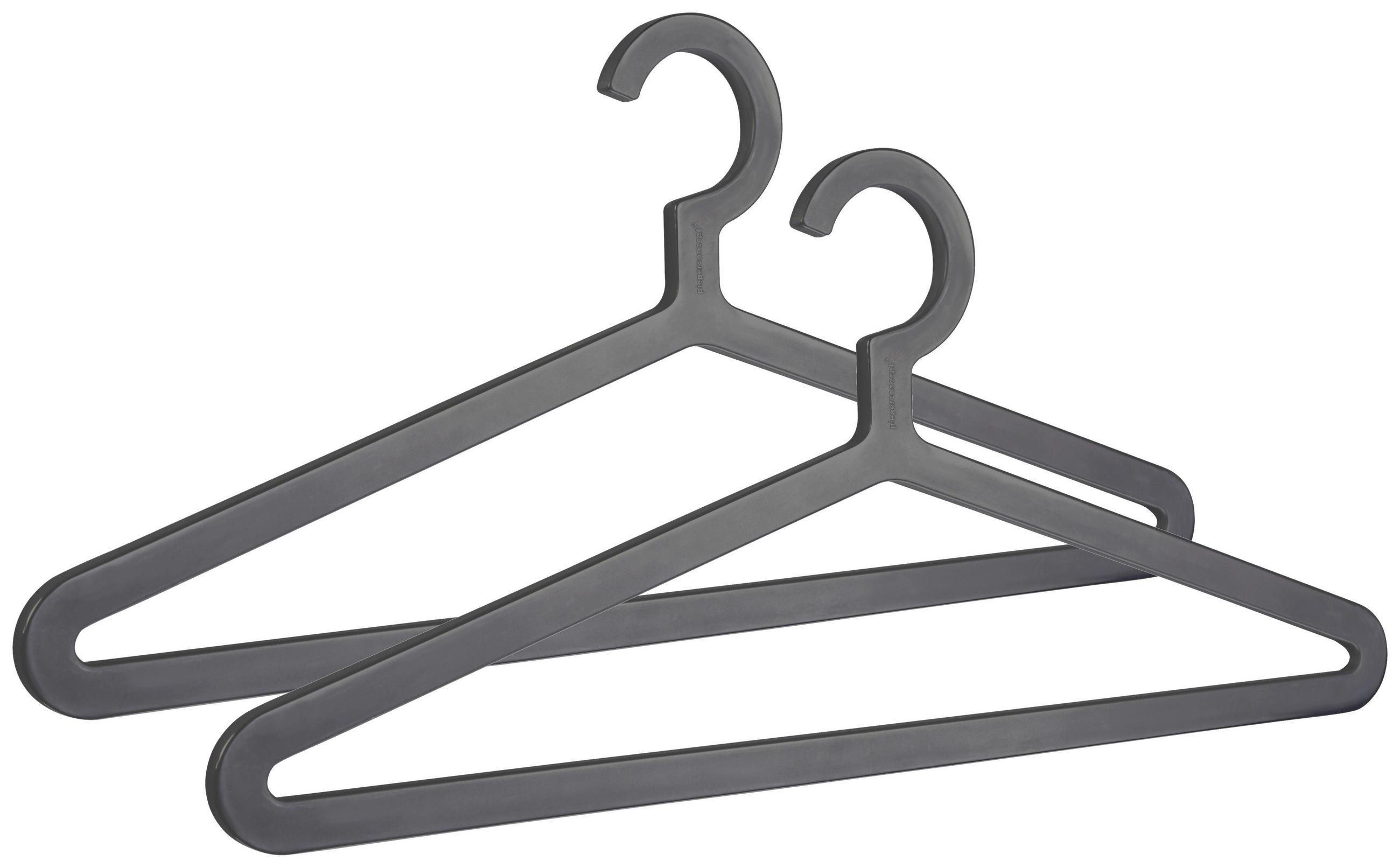 KLEIDERBÜGELSET 2-TEILIG 44 cm Kunststoff  - Schwarz, Design, Kunststoff (44cm)