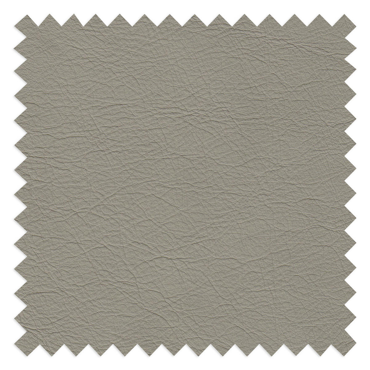 HOCKER Echtleder Grau  - Chromfarben/Grau, Design, Leder/Metall (95/46/80cm) - Livetastic