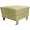 HOCKER in Textil Grün  - Silberfarben/Grün, Design, Textil/Metall (62/41/62cm) - Xora