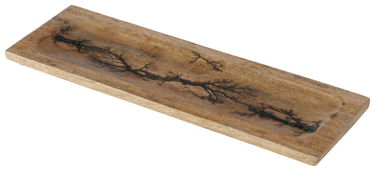 TABLETT Holz Mangoholz  - Braun, Basics, Holz (38/12/2cm) - Boltze Home