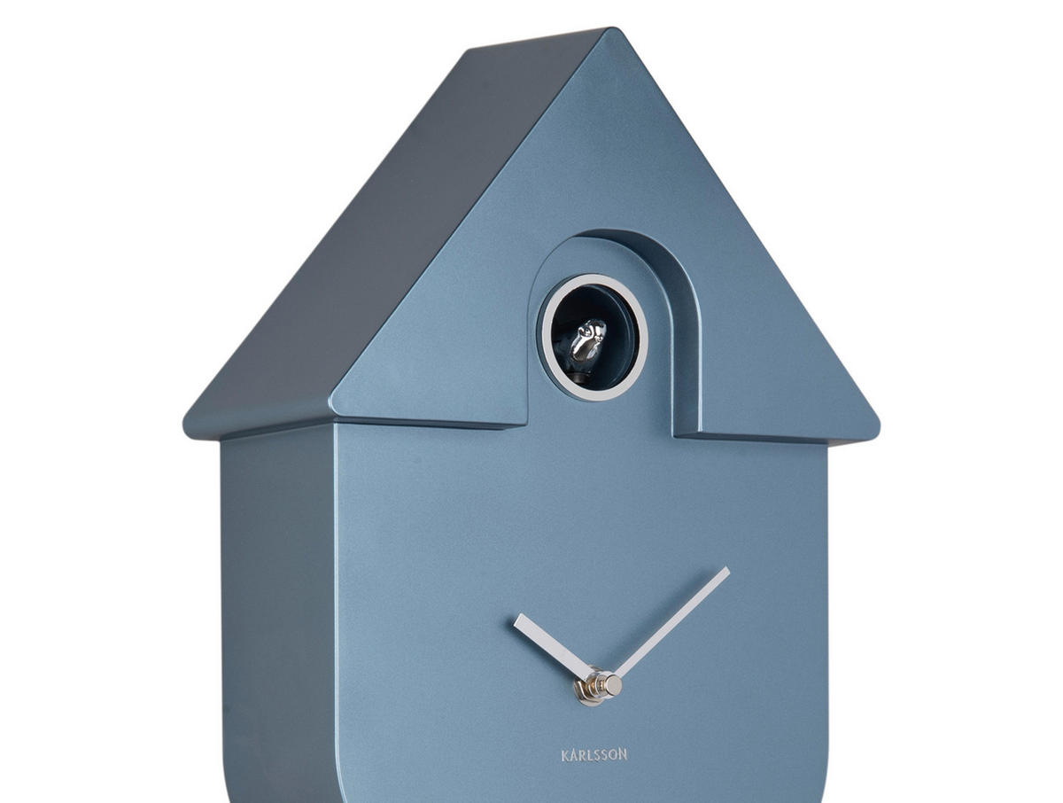 WANDUHR  Blau  - Blau, Basics, Kunststoff (21,5/41/8,5cm) - Karlsson