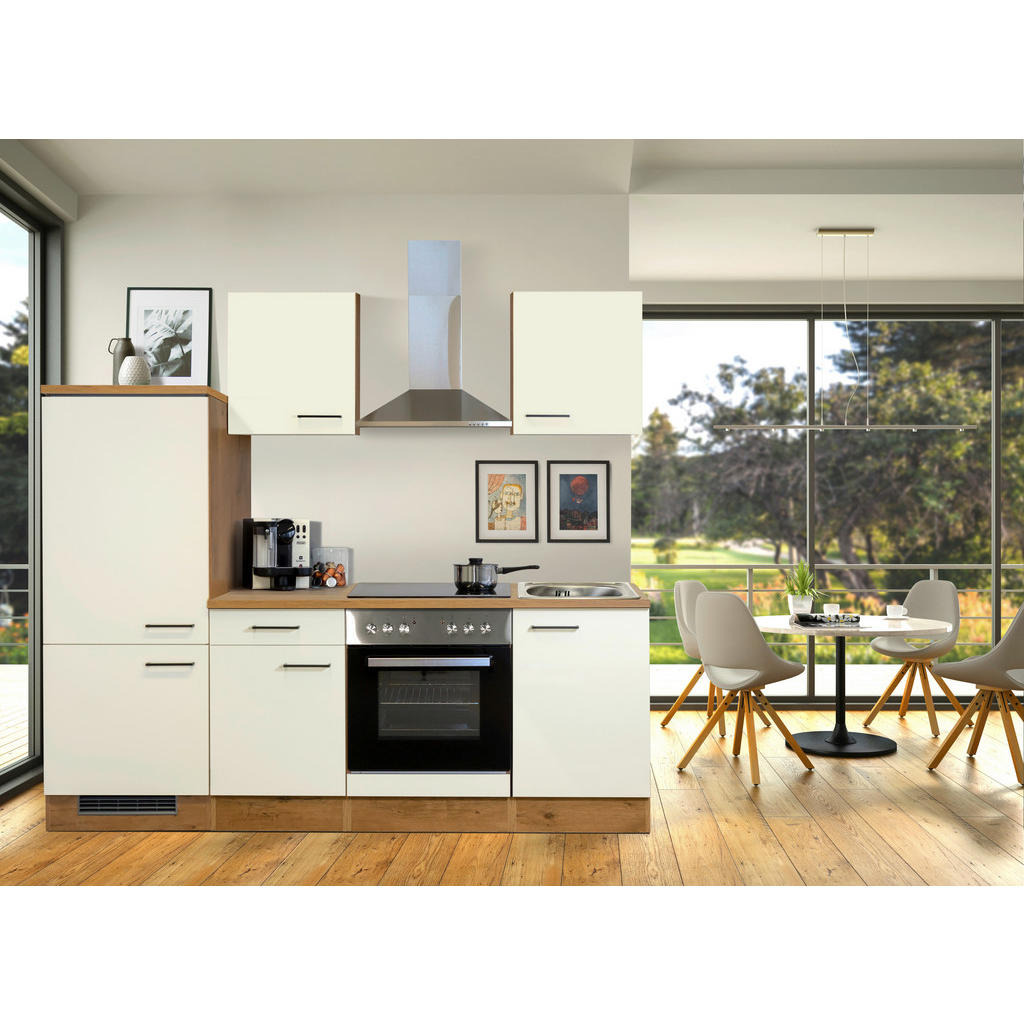 Thumbnail - FlexWell Küchenoberschrank, Eiche, Magnolie, Metall, 1 Fächer, einzeln stellbar, 60x54.8x32 cm, Made in Germany, individ...