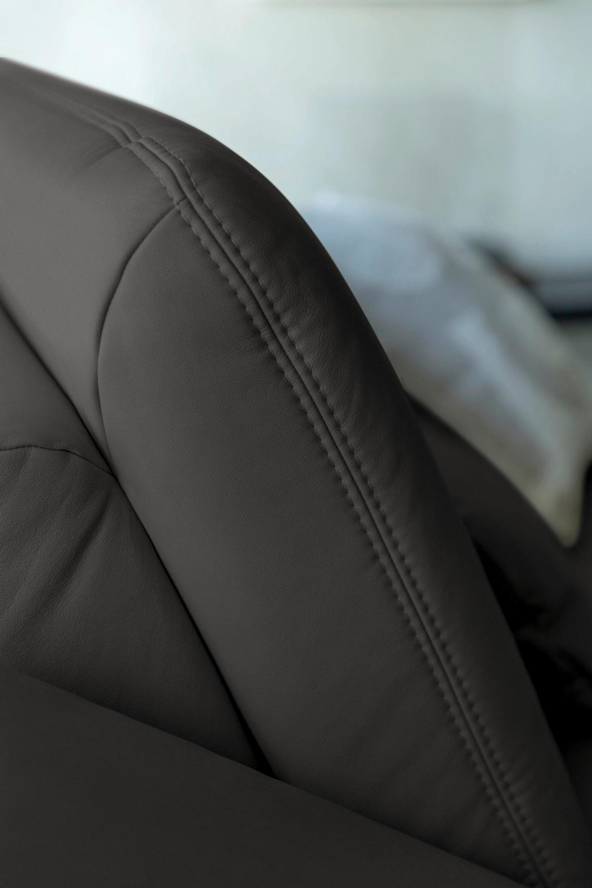 ECKSOFA Echtleder Dunkelgrau  - Dunkelgrau/Schwarz, Konventionell, Leder/Metall (301/180cm) - Joop!