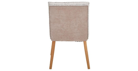 STUHL  in Webstoff, Mikrofaser Holz, Textil  - Taupe/Hellbraun, Design, Holz/Textil (49/86/67cm) - Linea Natura