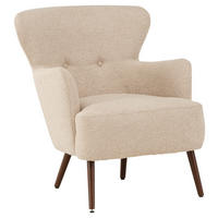 OHRENSESSEL Braun, Beige  - Beige/Braun, Design, Textil/Metall (76/85/77cm) - Livetastic
