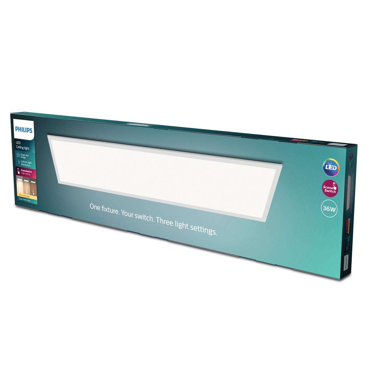 LED-DECKENLEUCHTE   - Weiß, KONVENTIONELL, Kunststoff (120/4,2/30cm) - Philips