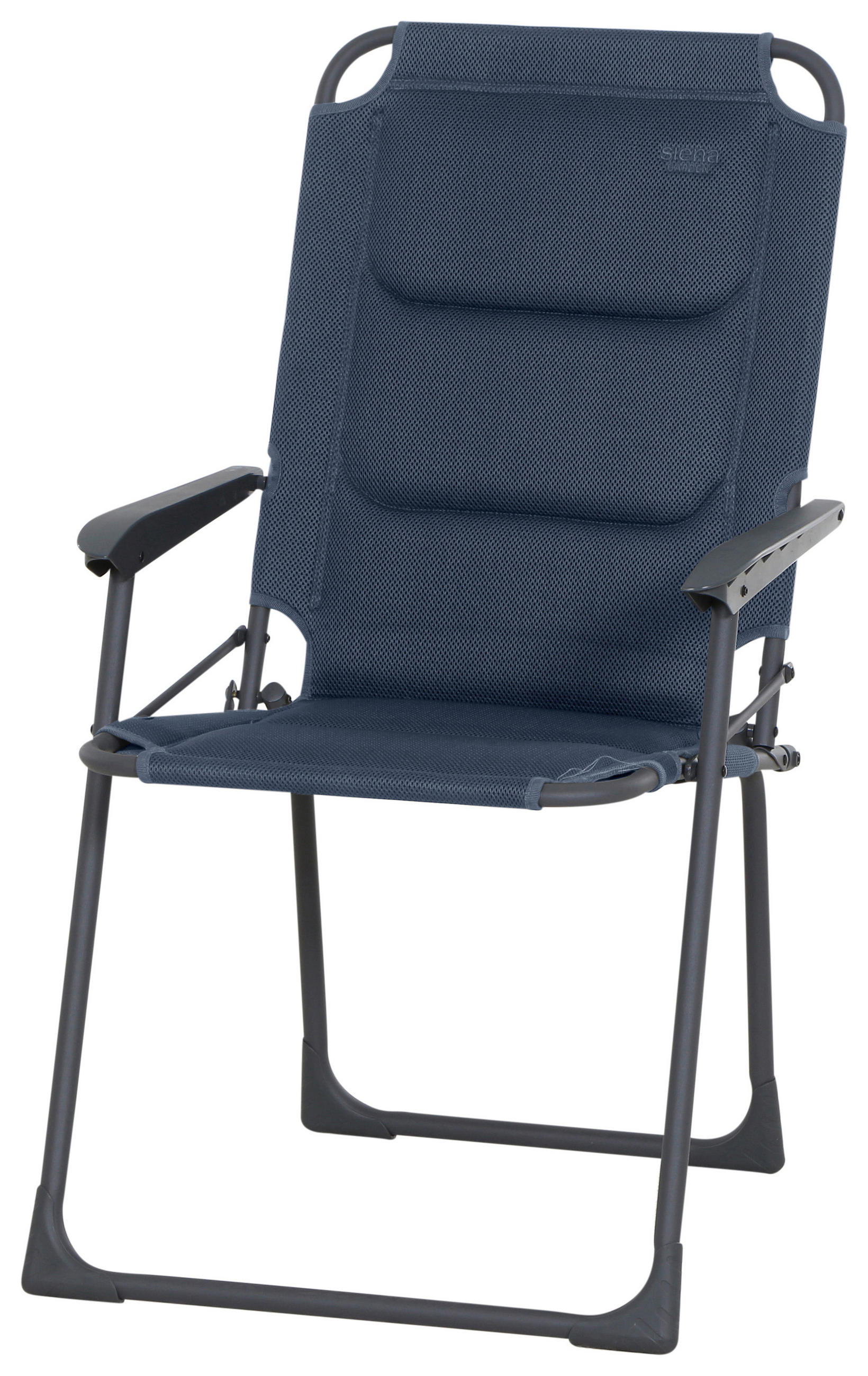 Siena Garden Campingsessel Anthrazit, Dunkelblau 58x100x68 cm
