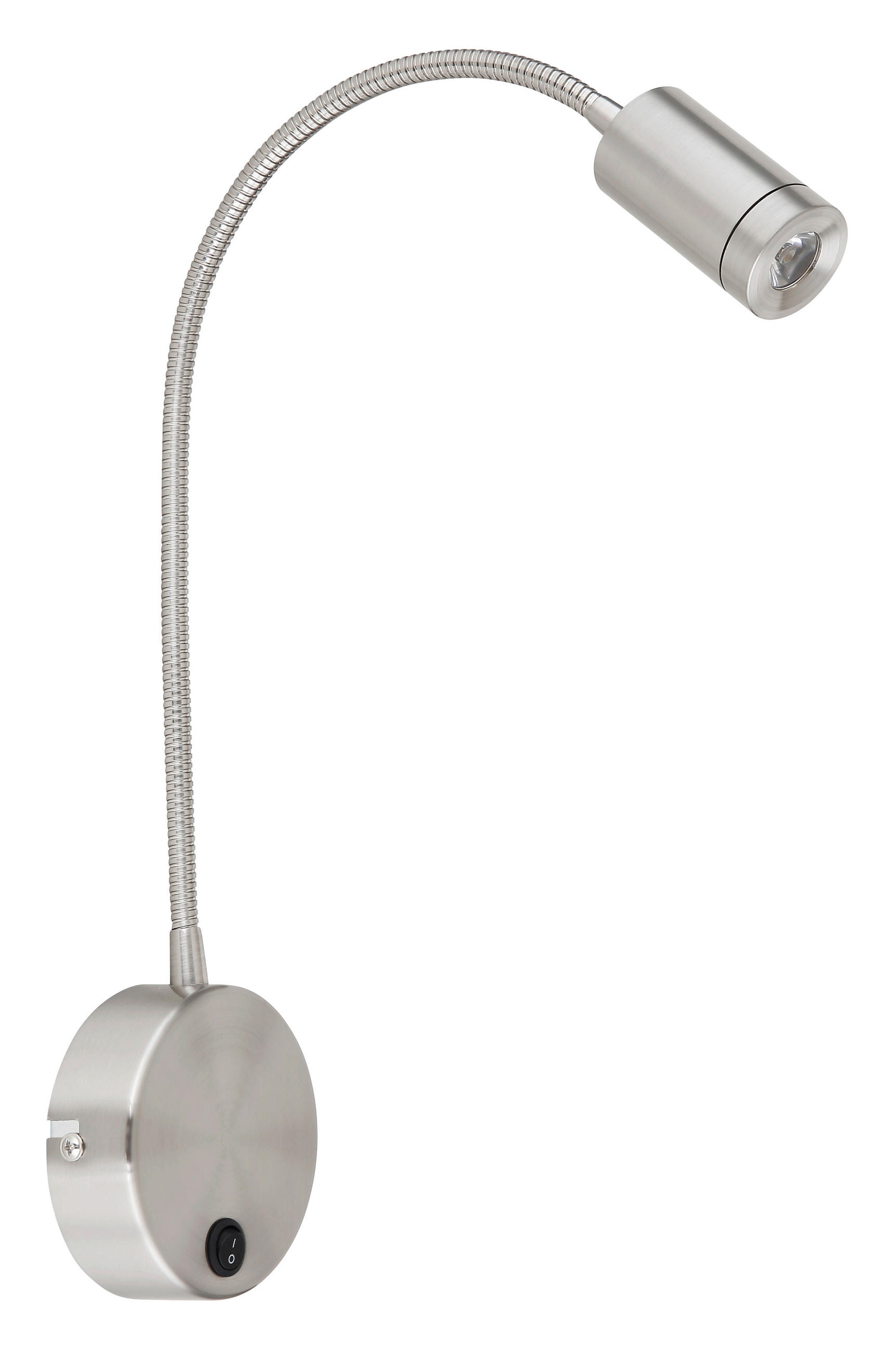 LED-WANDLEUCHTE 9/50 cm   - Nickelfarben, Basics, Kunststoff/Metall (9/50cm) - Novel