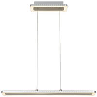 LED-HÄNGELEUCHTE 70/12/120 cm  - Edelstahlfarben, Design, Metall (70/12/120cm)