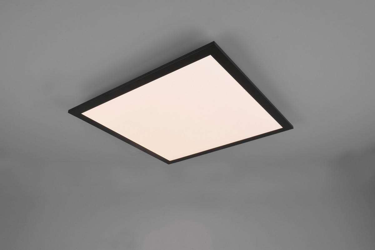 Deckenleuchte Gamma 18 W  45/5 cm    - Schwarz, Basics, Kunststoff/Metall (45/5cm)