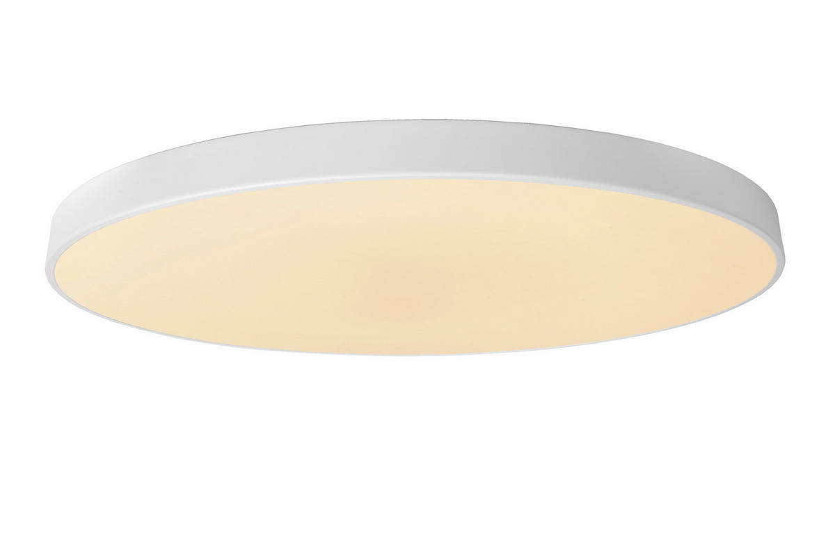 LED-DECKENLEUCHTE 80 W    80/80/5 cm  - Weiss, Konventionell, Kunststoff/Metall (80/80/5cm) - Lucide
