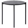 BEISTELLTISCH 43/43/40 cm Schwarz rund  - Schwarz, Trend, Holzwerkstoff/Metall (43/43/40cm) - Carryhome
