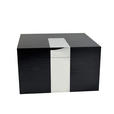 DEKOBOX - Schwarz, LIFESTYLE, Holzwerkstoff/Metall (48/30/25cm) - Ambia Home