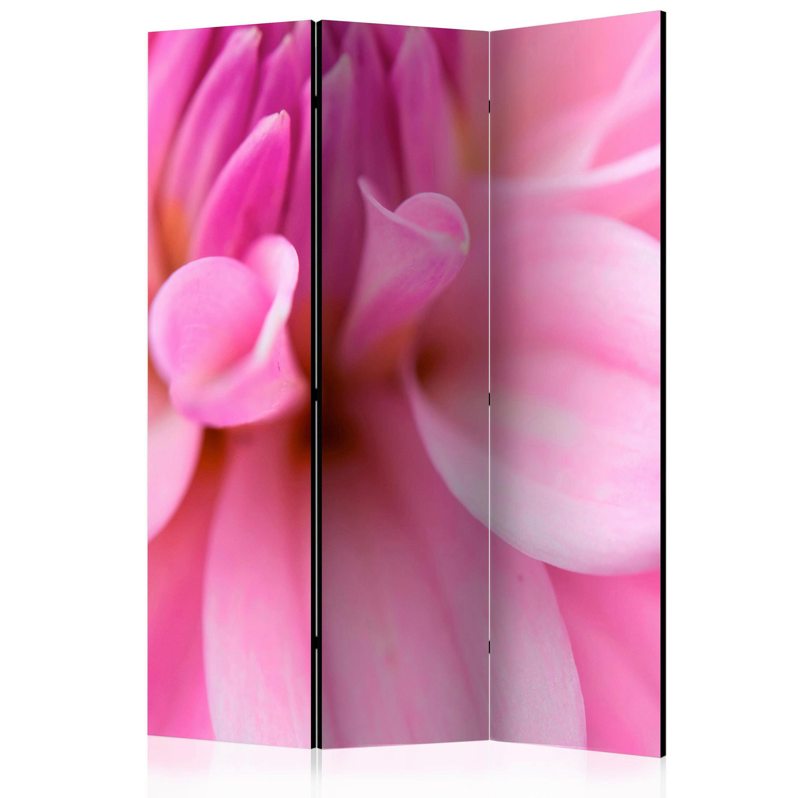 PARAVENT mit 3  Flügel - Pink, Basics, Holz/Textil (135/172/3cm) - artgeist