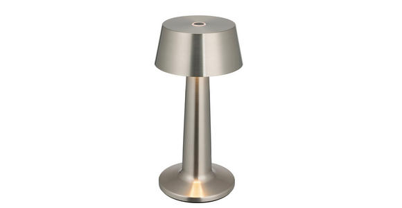 AKKU-TISCHLEUCHTE Aniara 11/22,1 cm  - Silberfarben, Basics, Metall (11/22,1cm) - Novel