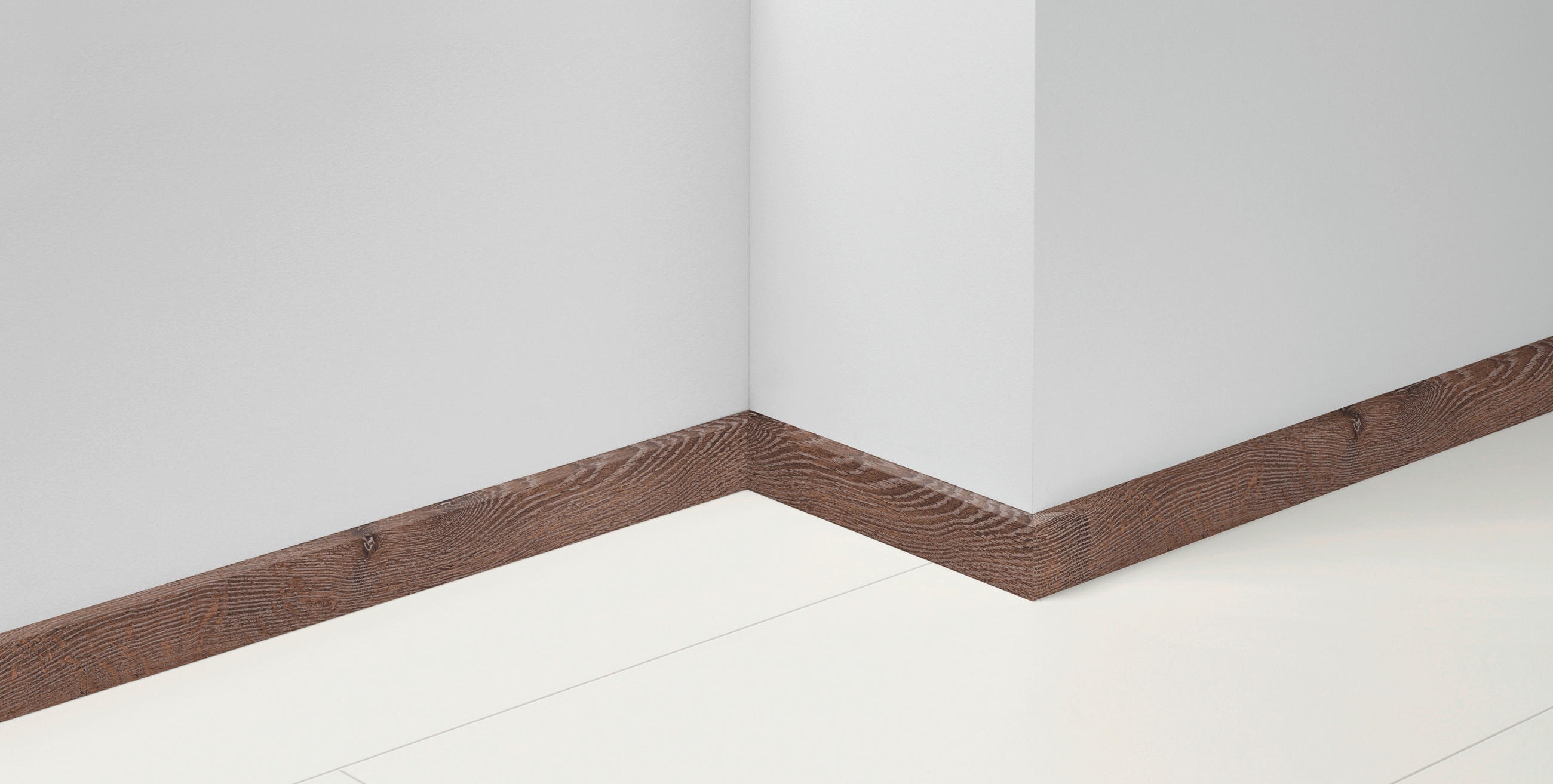 SOCKELLEISTE - Eichefarben/Dunkelbraun, Basics, Holz (220/1,6/5,0cm) - Parador