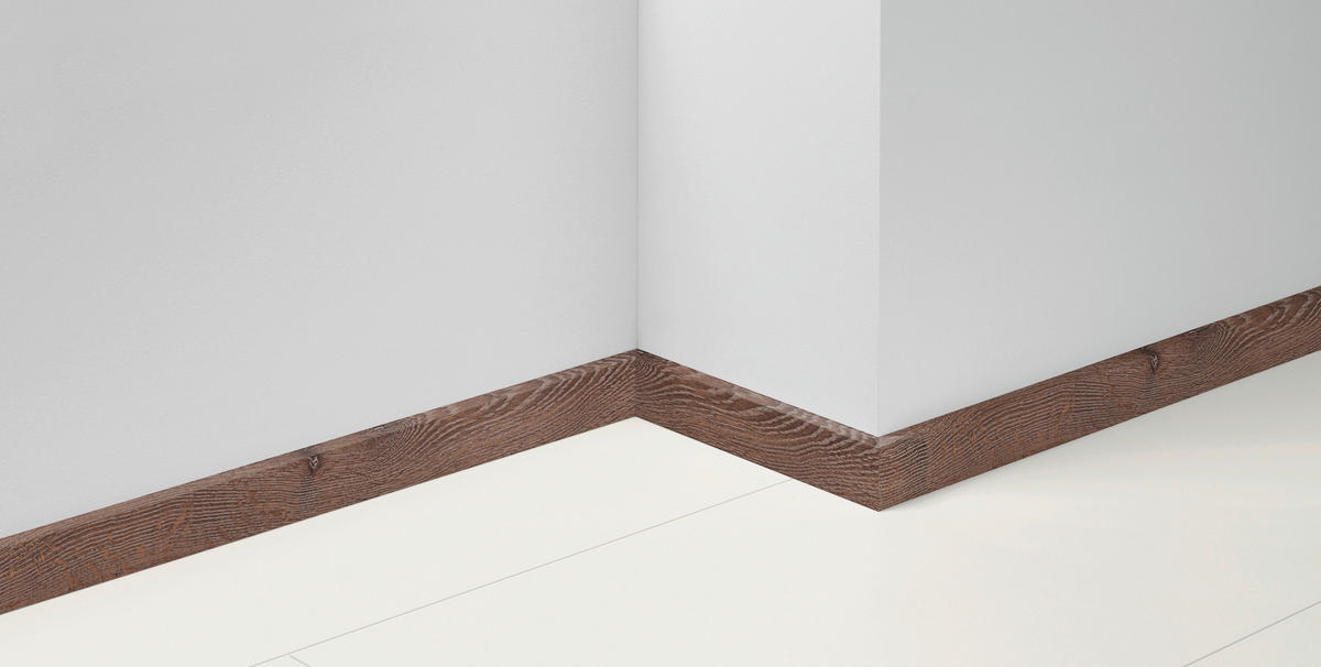 SOCKELLEISTE - Eichefarben/Dunkelbraun, Basics, Holz (220/1,6/5,0cm) - Parador