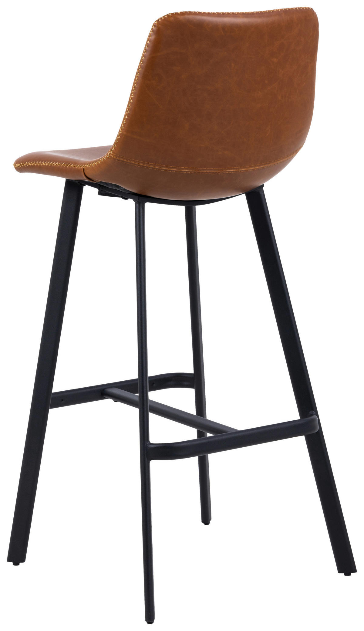 BAROVÁ ŽIDLE, koňaková - černá/krémová, Trend, kov/textil (46,5/103/50cm)