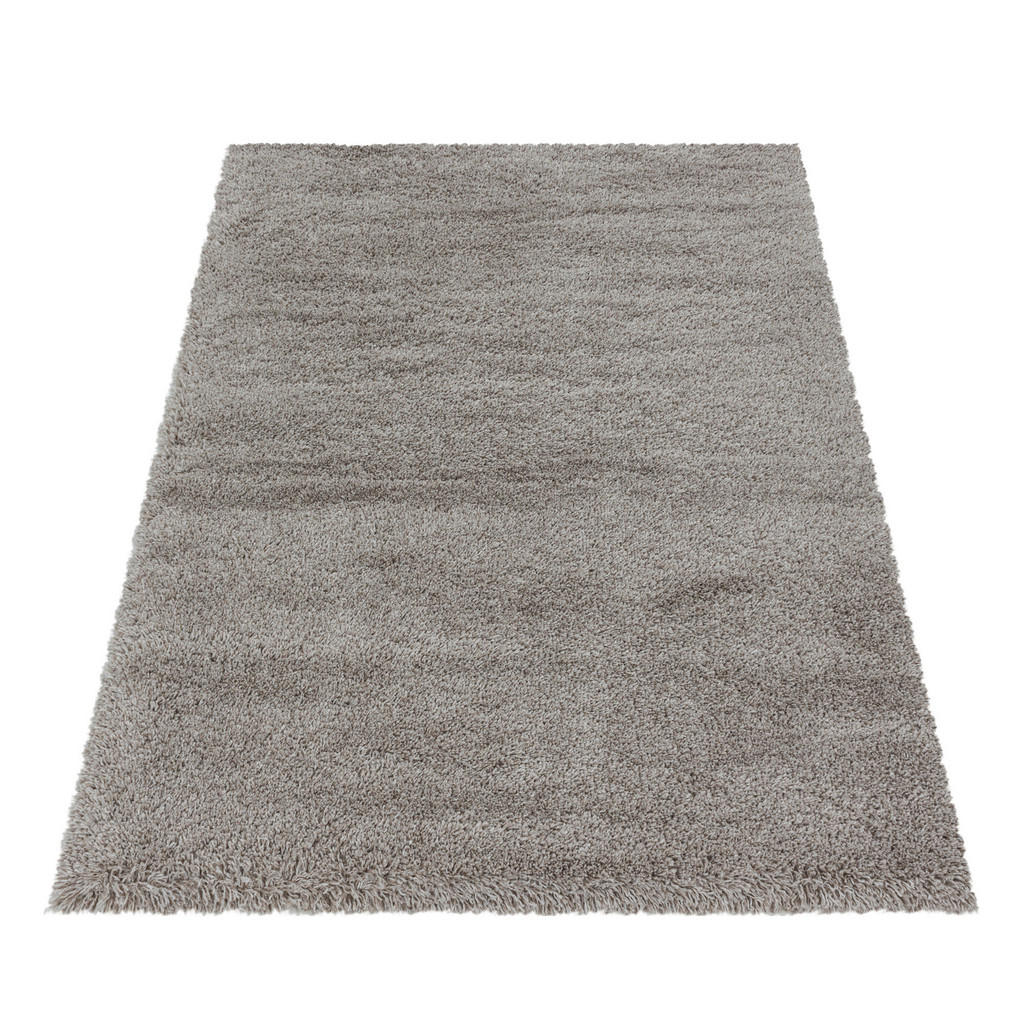 Thumbnail - Xxxl Hochflorteppich Fluffy 3500 Beige, Beige, Textil, Uni, rechteckig, 80x150 cm, Oeko-Tex® Standard 100, für Fußbodenh...