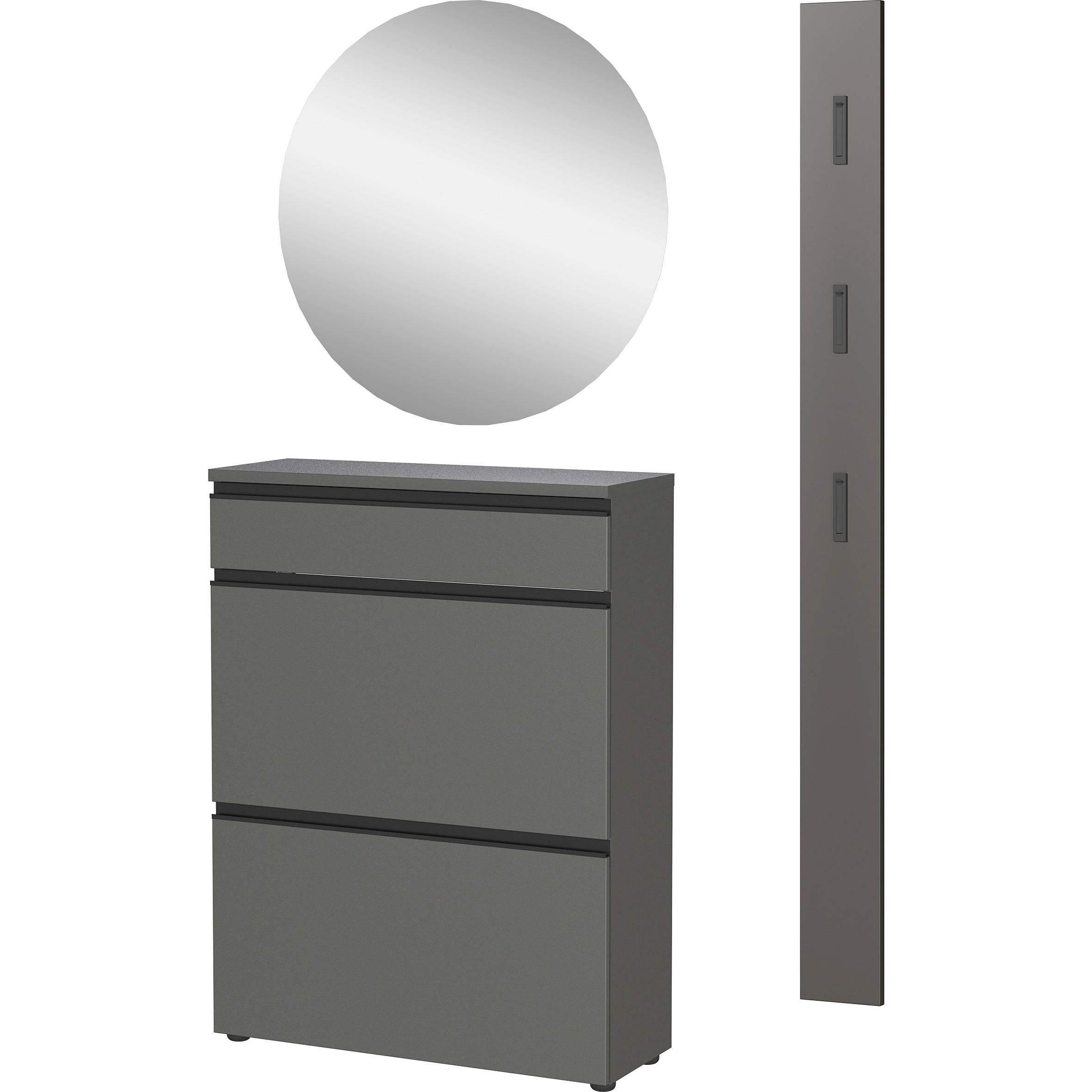 Mid.you Garderobe Gw-Baldone Graphit 100x200x29 cm