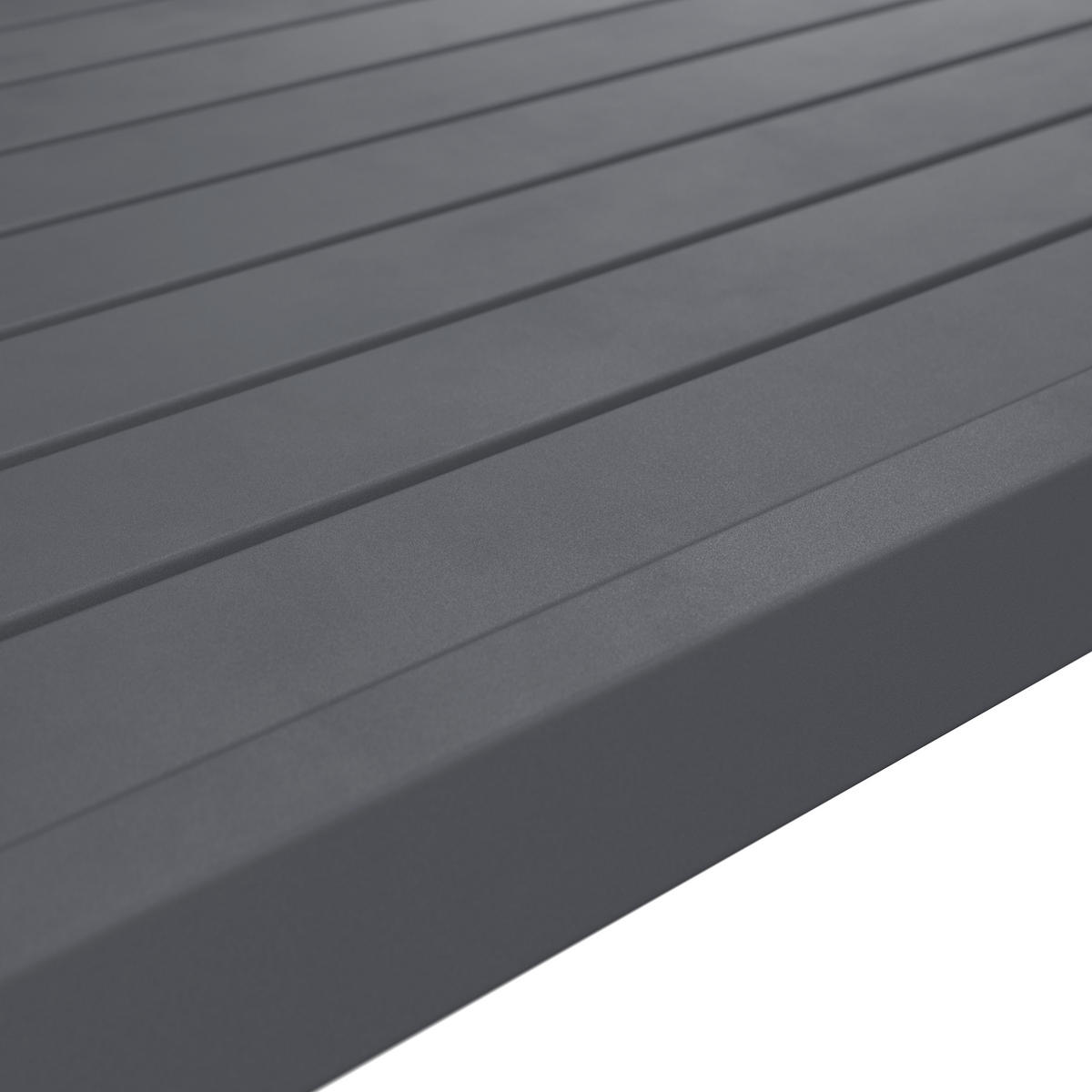 LOUNGEGARNITUR 3-teilig   117/66/62 cm Eisen  - Dunkelgrau, MODERN, Textil/Metall (117/66/62cm) - Ambia Garden