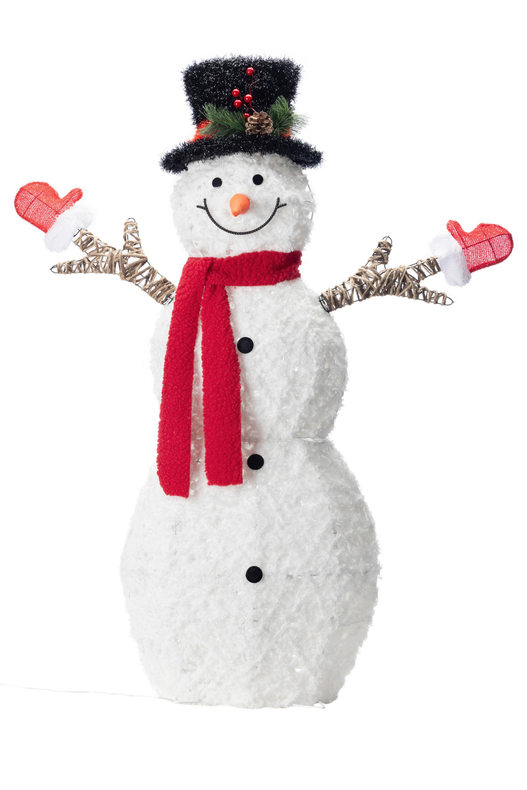 LED-DEKOLEUCHTE 85/120/25 cm  - Rot/Schwarz, Trend, Textil/Metall (85/120/25cm) - X-Mas