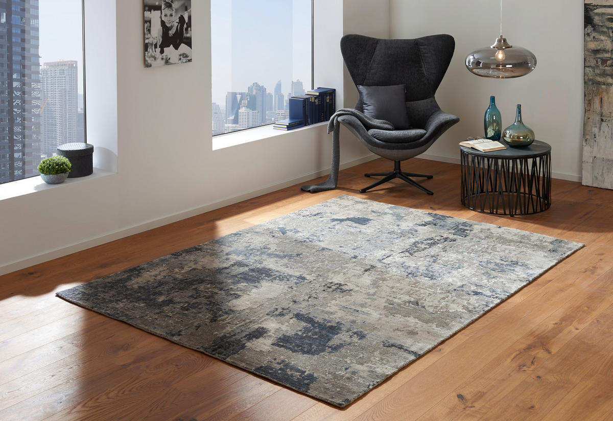 ORIENTÁLNÍ KOBEREC, 170/240 cm antracitová, barvy stříbra - barvy stříbra/antracitová, Design, textil (170/240cm) - Cazaris