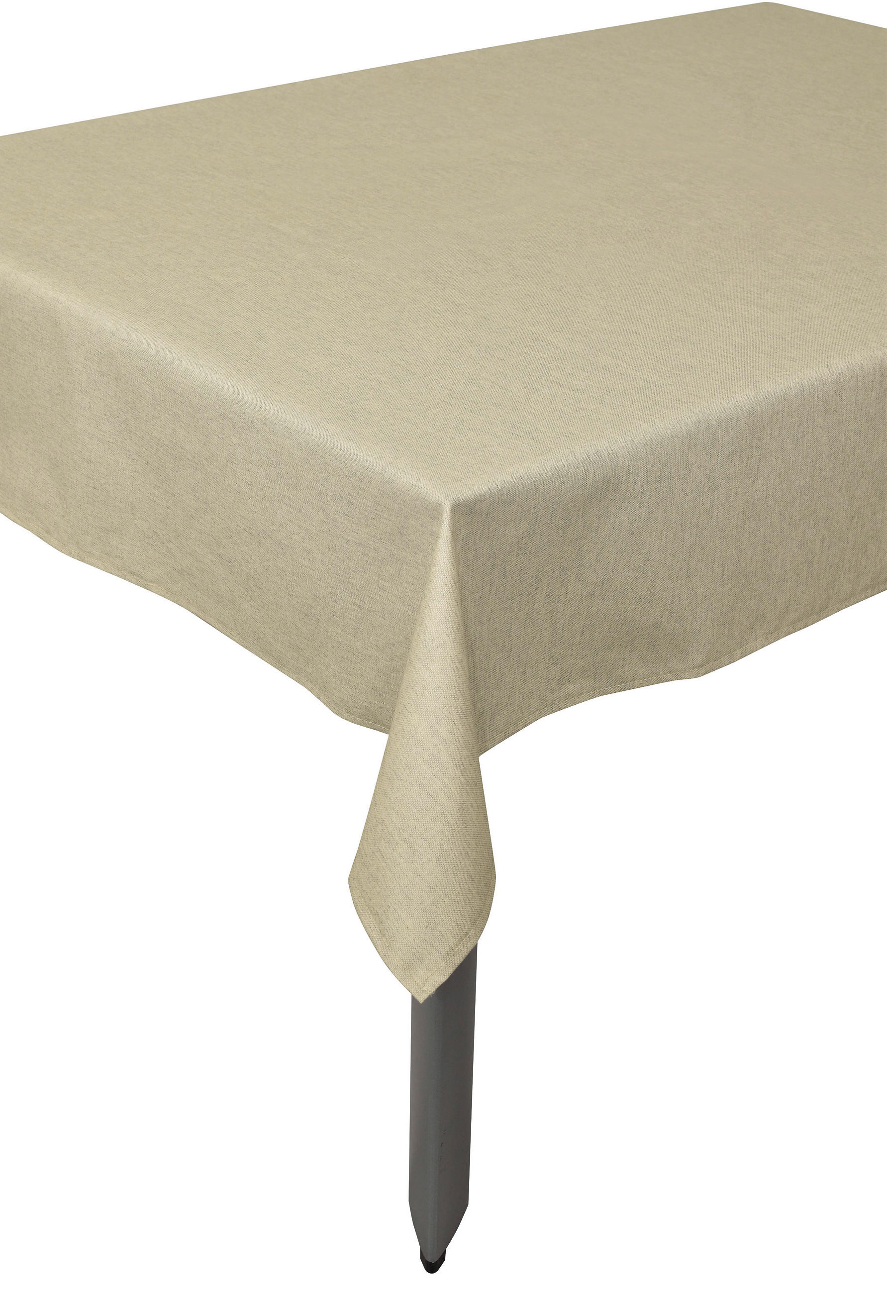TISCHDECKE 140/200 cm  - Sandfarben, Basics, Textil (140/200cm)
