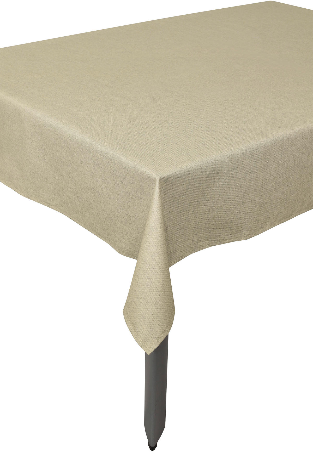TISCHDECKE Textil beschichtet Sandfarben 140/260 cm  - Sandfarben, Basics, Textil (140/260cm)
