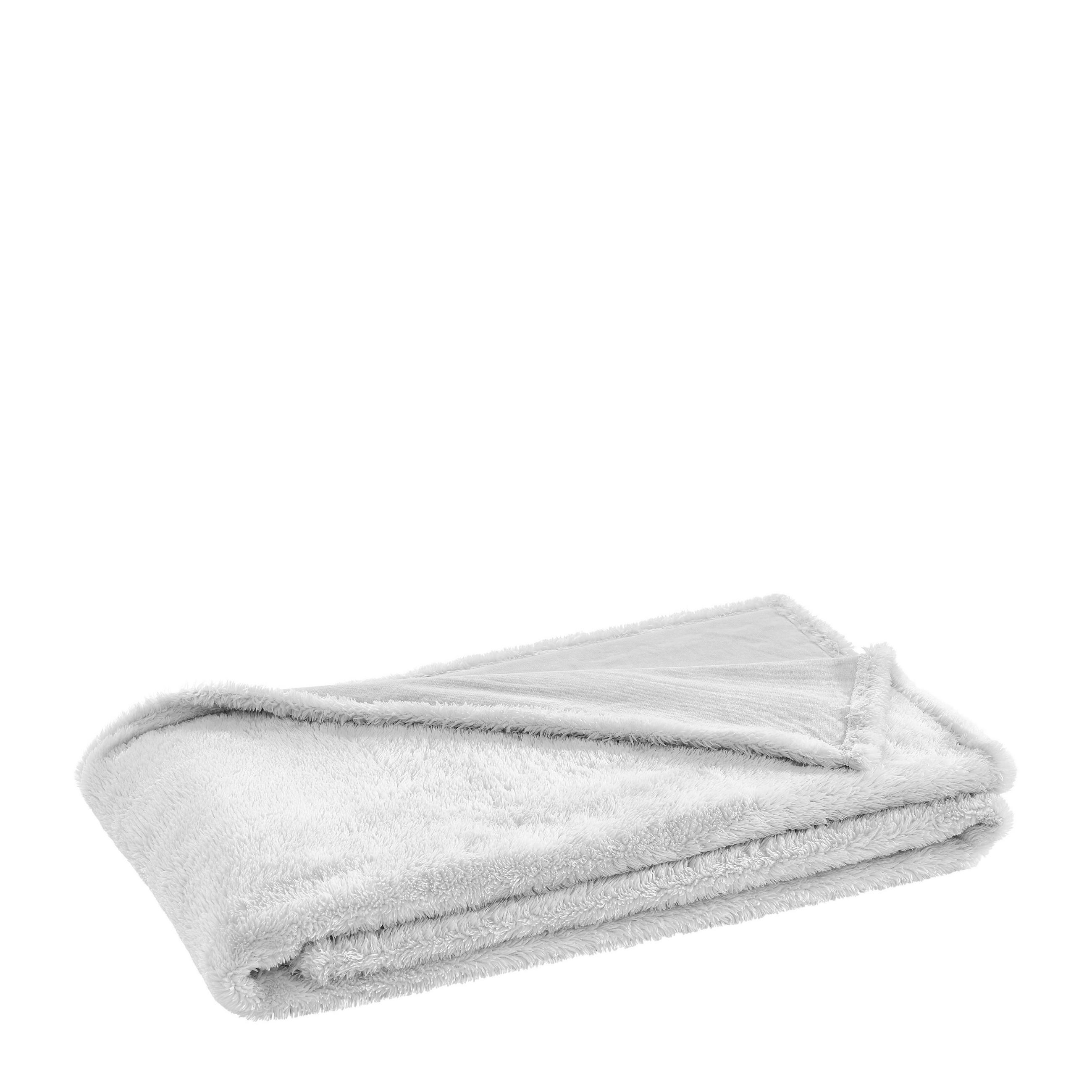 Thumbnail - Novel Felldecke Moraine, Silber, Textil, Struktur, 150x200 cm, AZO-frei, pflegeleicht, Double face, Wohntextilien, Decke...